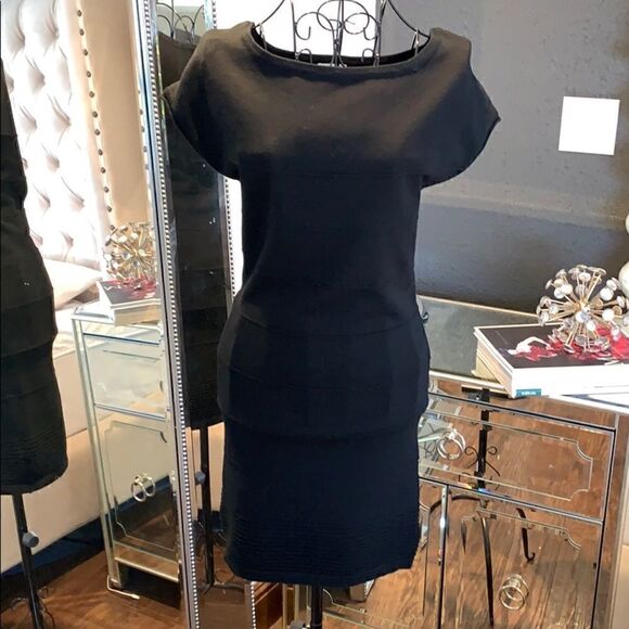 Xhilaration Black mini bodycon dress | black |  size XS - Picture 2 of 9